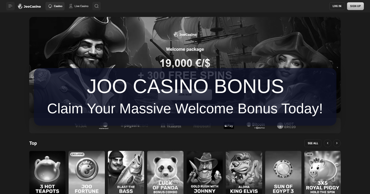 Joo Casino Bonus Code 2026 | Best Bonus in United States - Verified